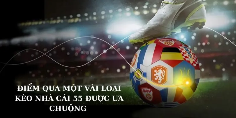 Điểm qua một vài loại kèo nhà cái 55 được người chơi ưa thích